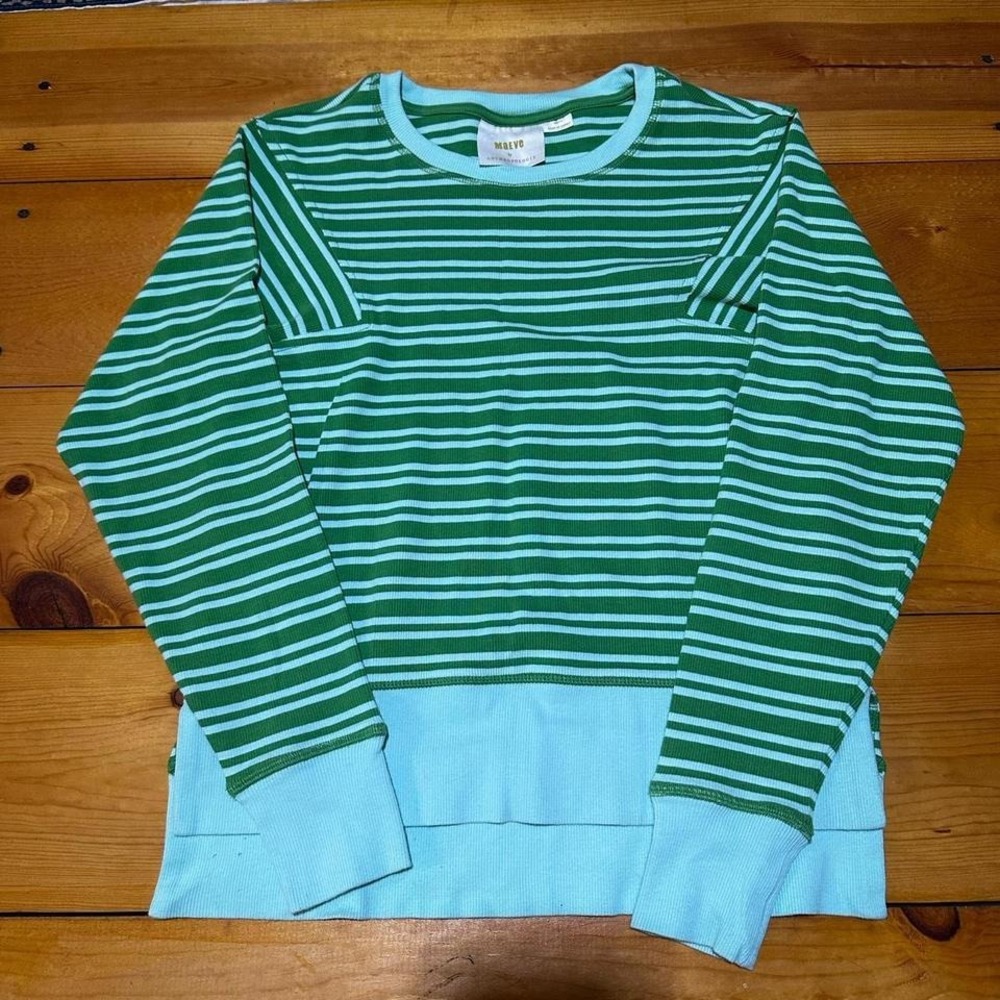 Maeve by Anthropologie dual tone Striped Long Sleeve